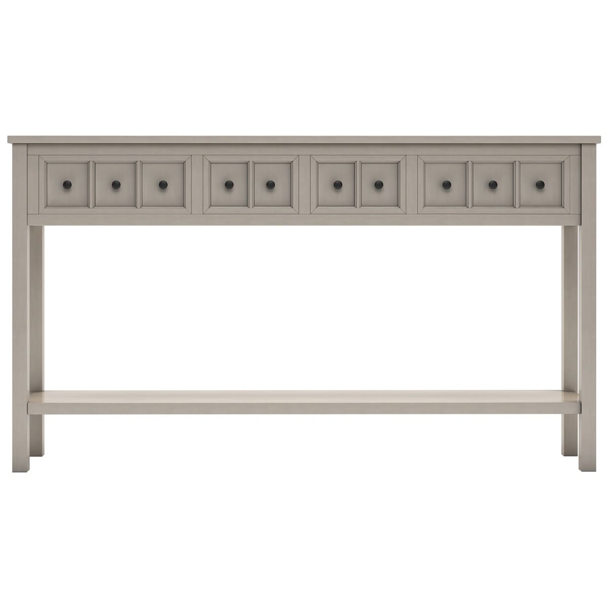 Merax 60" Long Console Table with Different Size Drawers and - Picture 8 of 25