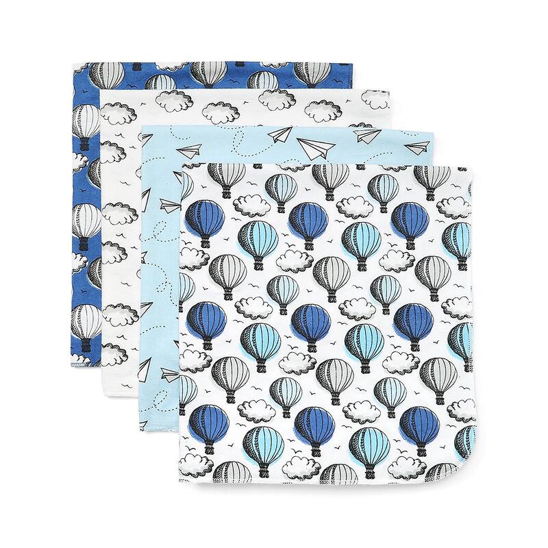 Baby Boys 4 Pack Receiving Blankets, Flight