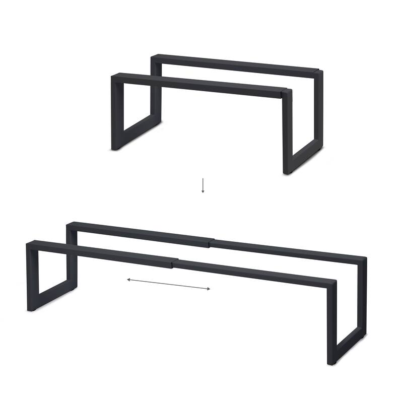 Qualiazero Heavy Duty Steel Expandable Shoe Rack
