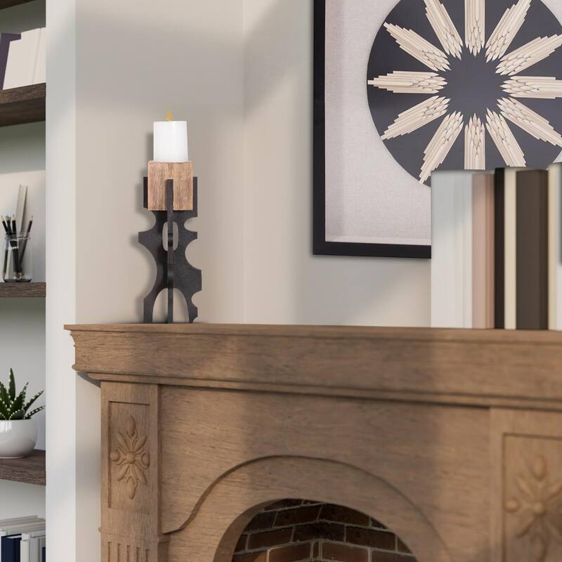 Cade Architectural Pillar Candle Holder- Tall
