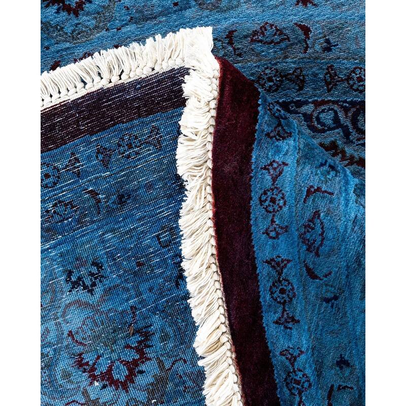 Fine Vibrance, One-of-a-Kind Hand-Knotted Area Rug - Gray, 7' 3" x 7' 3" - 7' 3" x 7' 3"