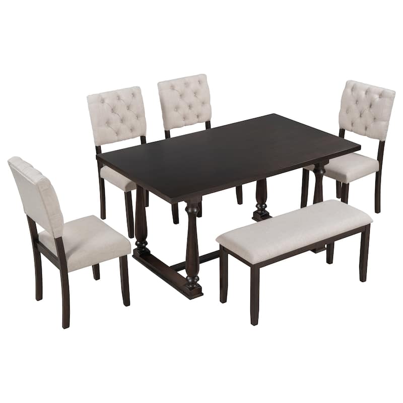 6-Piece Dining Table and Chair Set