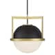 Option Matte Black / Warm Brass