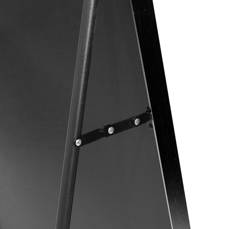 Black Metal Arch Stand Full Length Mirror