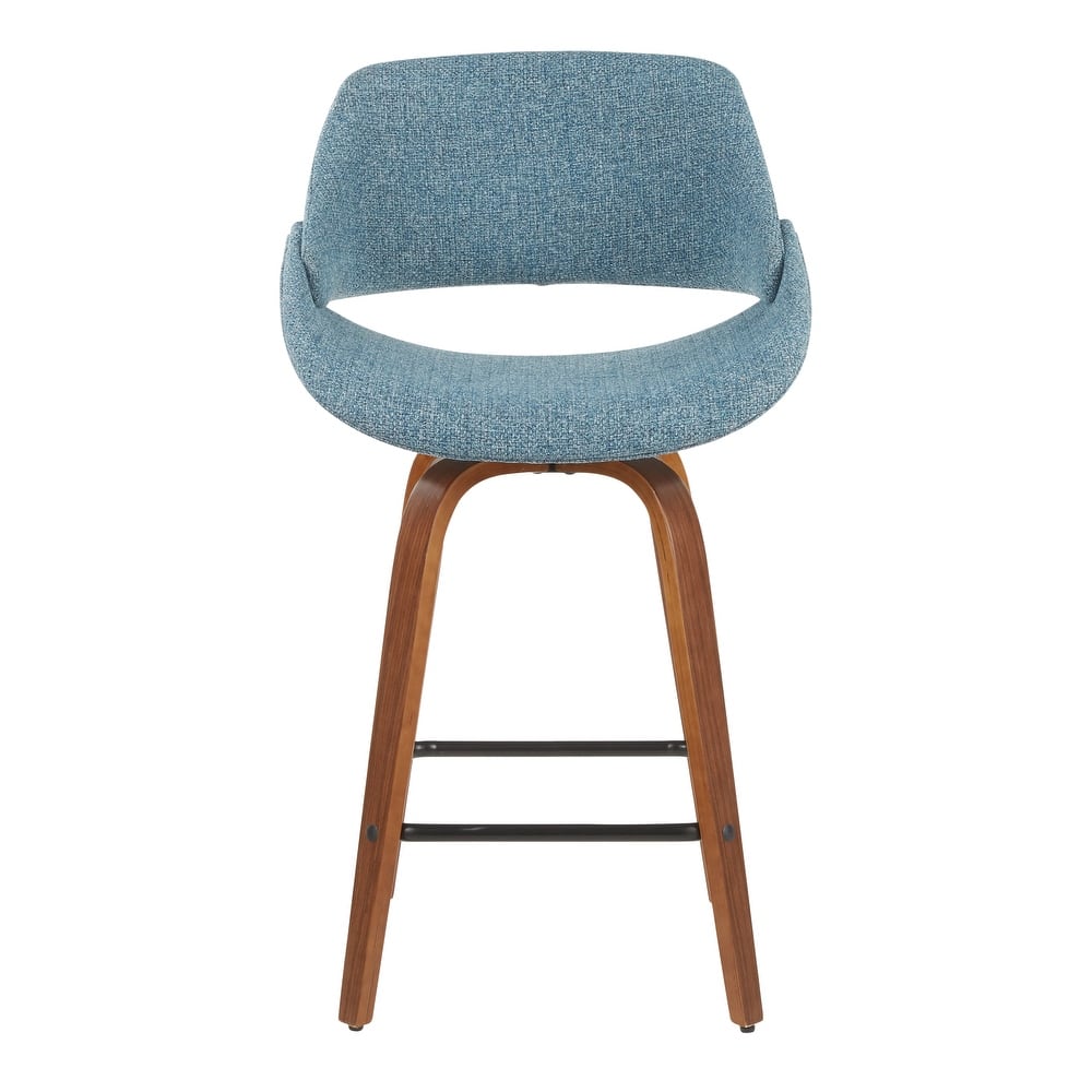 Carson Carrington Svellingen 26" Fixed-Height Counter Stool with Square Footrest (Set of 2)