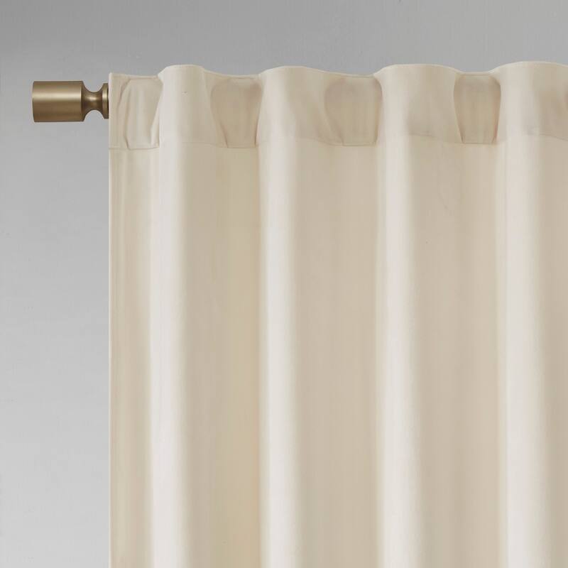 Velvet Rod Pocket/Back Tab Window Panel Pair 37x63"