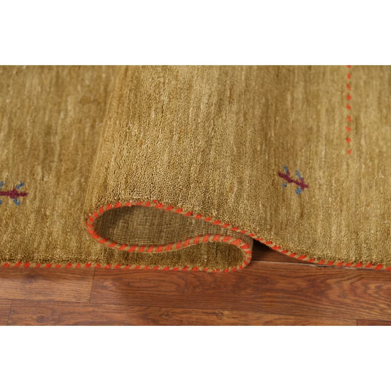 Animals Tribal Gabbeh Indian Accent Rug Handmade Modern Wool Carpet - 3'0"x 5'3"