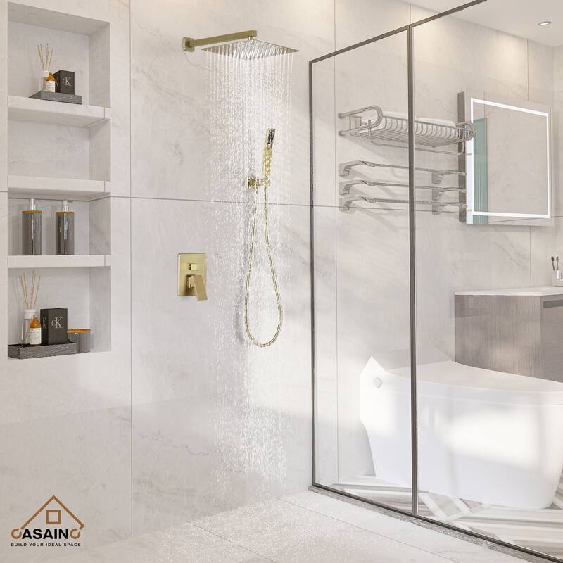 CASAINC 2-Function 12-In Wall Mounted Shower System
