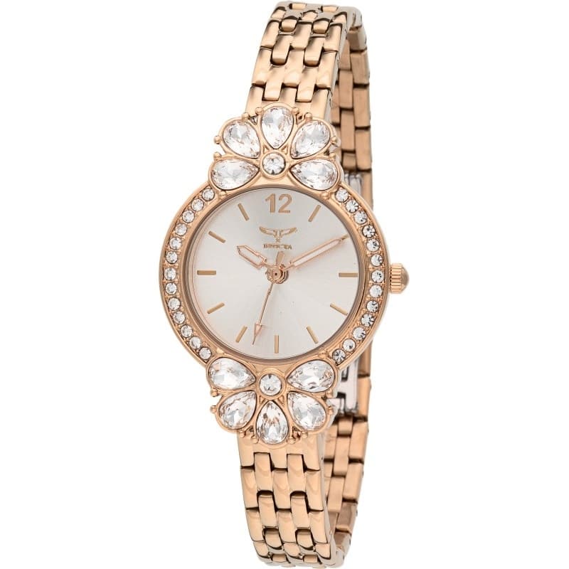 Invicta Women's 69109 Wildflower Quartz PC21S Copper Dial Watch - White