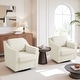 preview thumbnail 54 of 101, Modern Swivel Upholstered Armchair Accent chair Set of 2