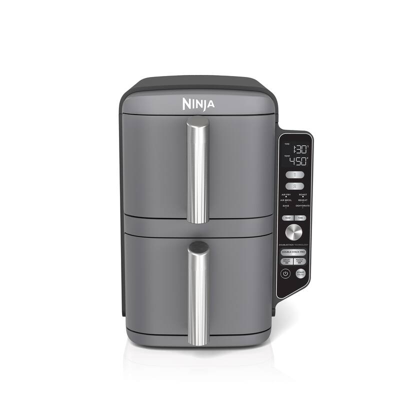Ninja DoubleStack XL 10 QT, 6-in-1, 2-Basket Air Fryer - Grey