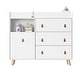 preview thumbnail 6 of 53, Baby Changing Table Dresser Nursery Dresser Chest White/Grey/Oak