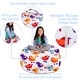 preview thumbnail 68 of 187, Kids Bean Bag Chair Cover Stuffed Animal Storage or Toy Organizer