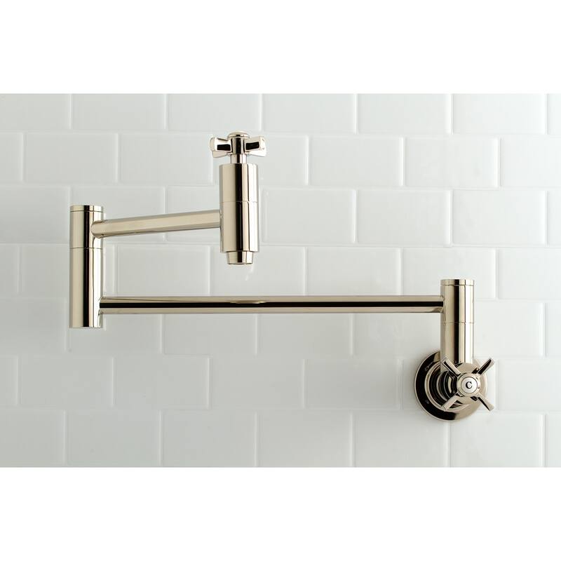 Kingston Brass Millennium Wall Mount Pot Filler Kitchen Faucet
