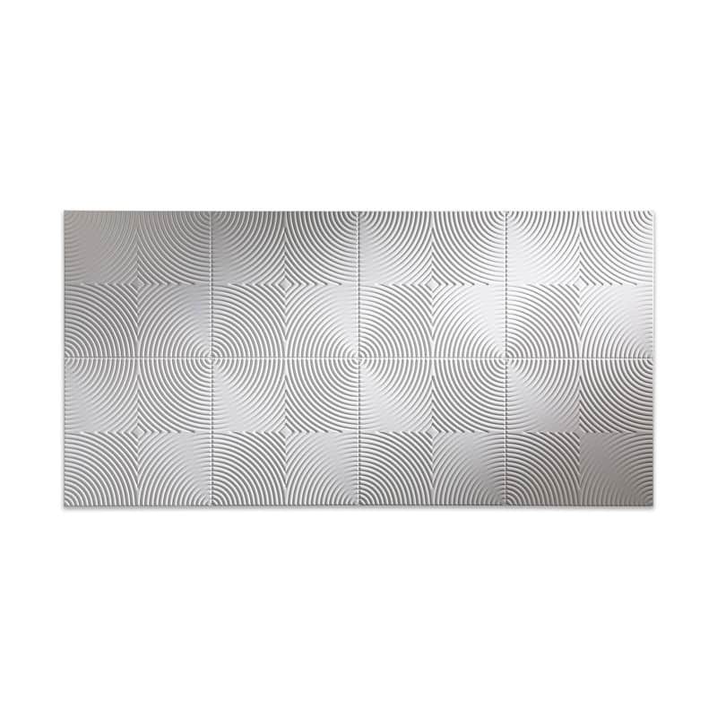 FASÄDE Echo 4-foot x 8-foot PVC Wall Panel in Matte White - 4 x 8