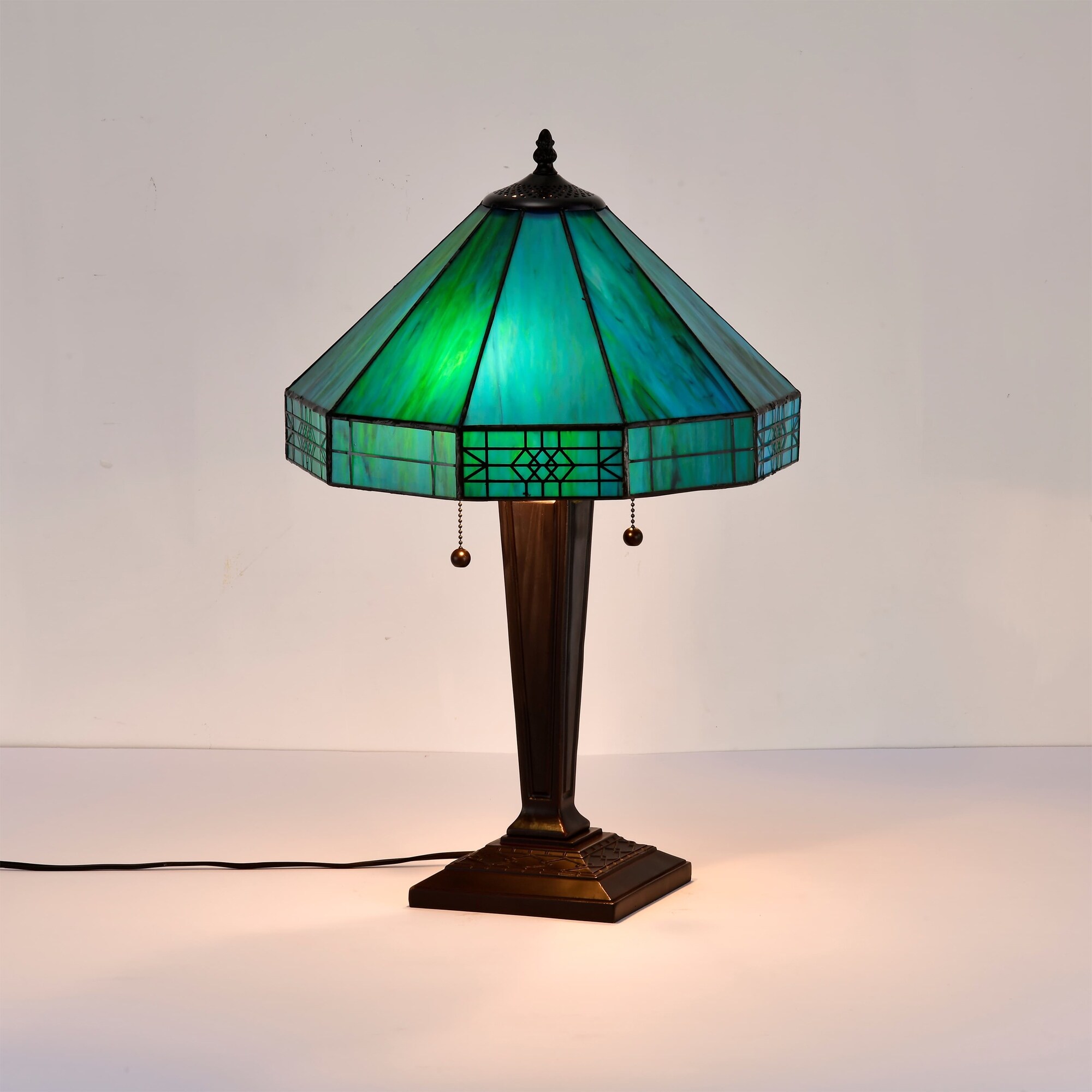 Turquoise tiffany lamp cheap