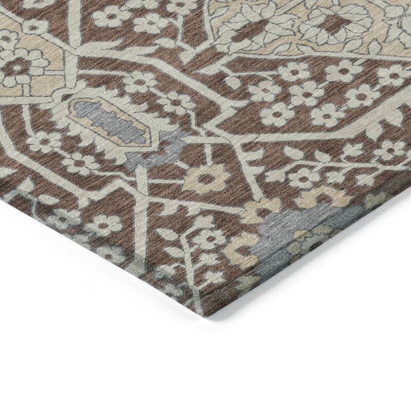 Machine Washable Indoor/ Outdoor Chantille Traditional Rug