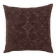 preview thumbnail 75 of 80, Better Trends Ashton Collection in Medallion Design 100% Cotton Tufted Unique Luxurious Machine Washable Tumble Dry Chocolate - Euro Sham