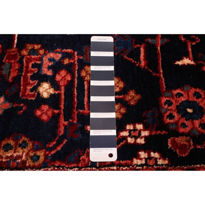 ECARPETGALLERY Hand-knotted Anatolian Vintage Dark Navy Wool Rug - 5'9 x 9'0