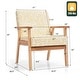 preview thumbnail 2 of 20, Costway Modern Accent Armchair Upholstered Lounge Chair w/Rubber Wood - 25'' x 26.5'' x 32''