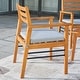 preview thumbnail 3 of 2, Light Wood Dining Chair with Metal Supports - 25" W x 25" D x 34" H