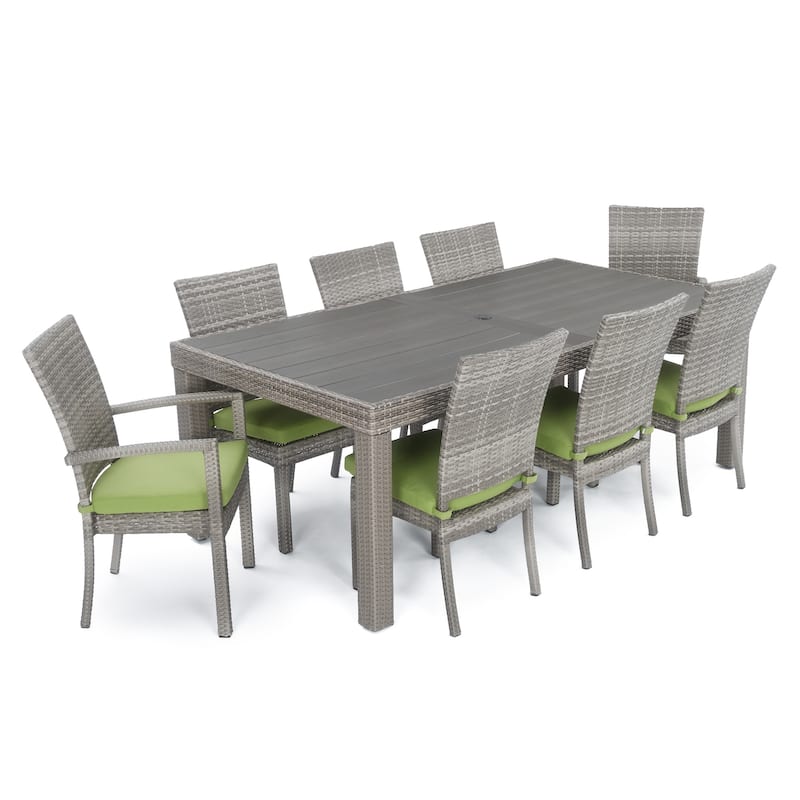 Cannes 9 Piece Aluminum Outdoor Patio Dining Set