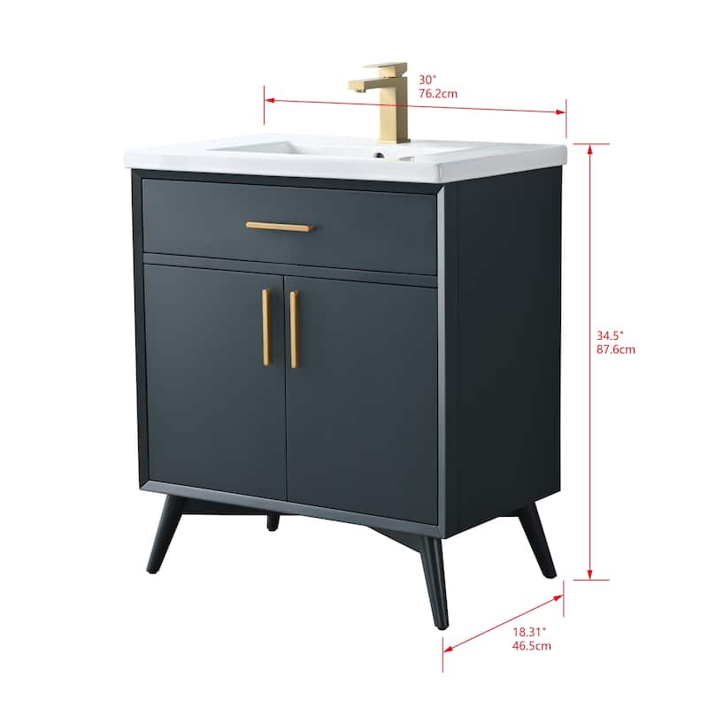 Sudio Design Nolan 30" Single Bathroom Vanity