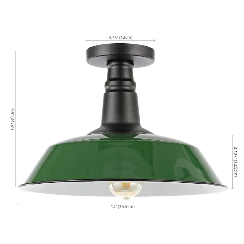 Cassidy 14" LED Semi-Flush Mount, by JONATHAN Y