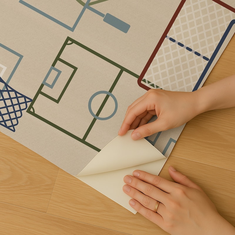 Veer Decor Sports Play Zone Peel and Stick Wallpaper