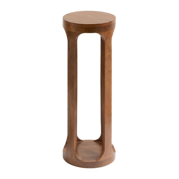 Kate And Laurel Dahl Tavolino In Legno Mango Stile Mid-Century - Sostegno Per Piante, 20x58 Cm Noce - 2