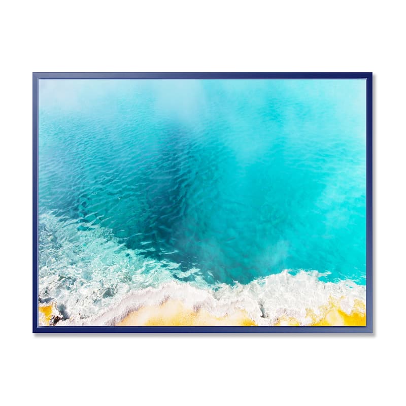 Designart "Beautiful Morning Glory Pool" Oversized Landscape Framed Canvas Art