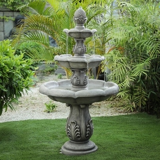 Pineapple Three-tier Outdoor Fountain