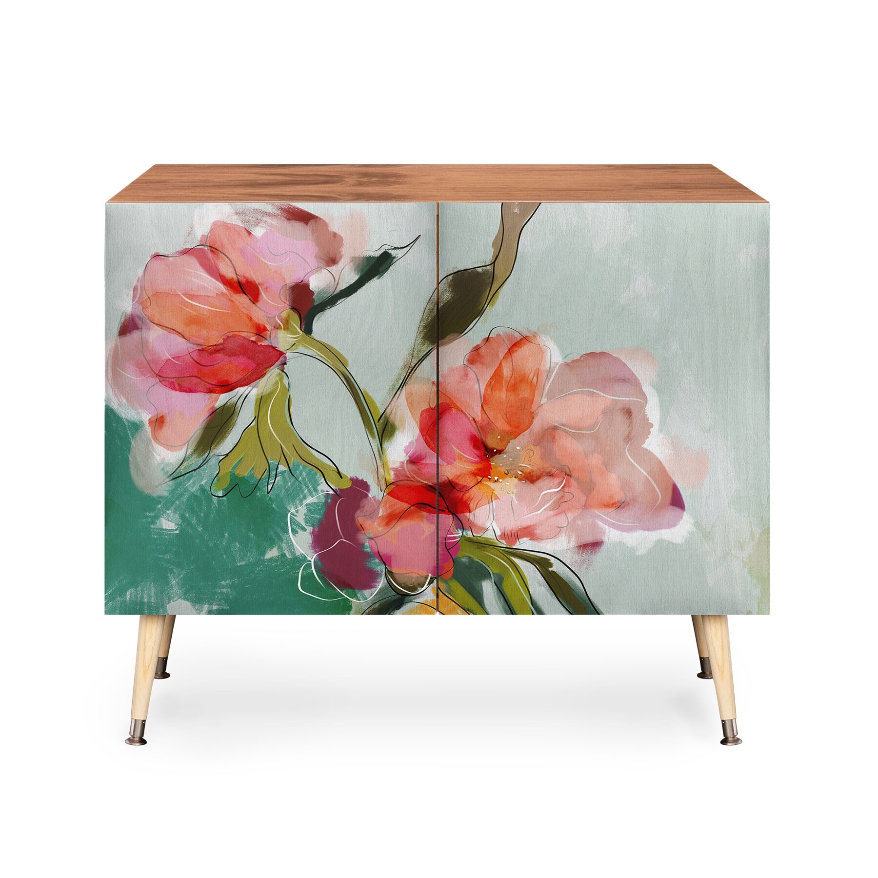 Floral credenza hot sale