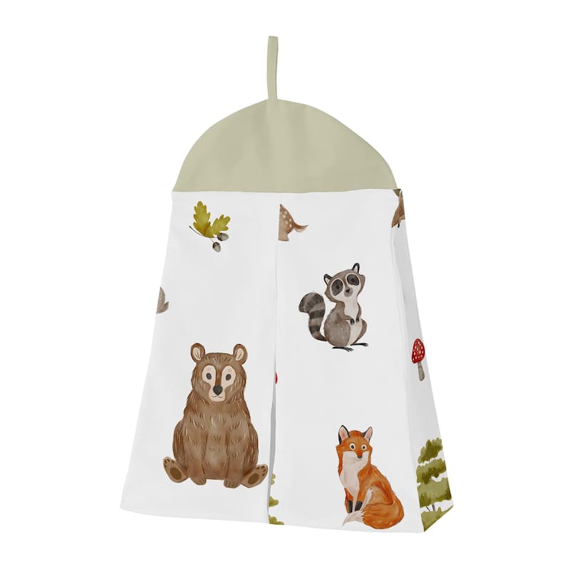 Sweet Jojo Designs 6p Crib Bedding + BreathableBaby Breathable Mesh Liner Woodland Forest Animals Boy Girl Gender Neutral Bear