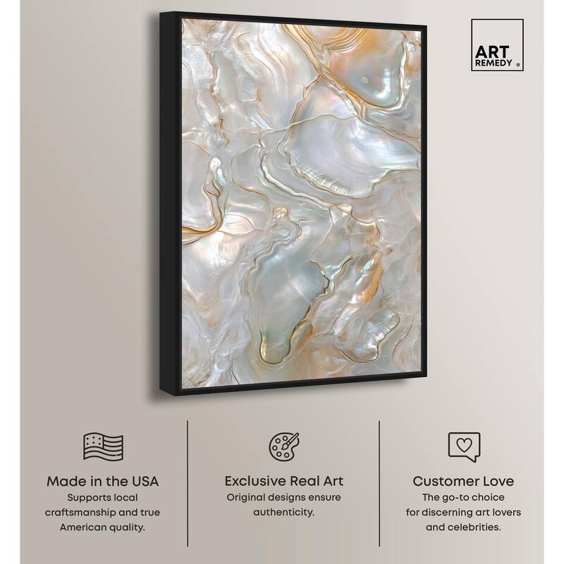 Fluid Preciousness IV Canvas by Art Remedy