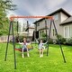 preview thumbnail 13 of 12, Saucer Swing with Stand for Kids Outdoor