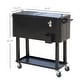 preview thumbnail 5 of 15, Outsunny Rolling Ice Chest Portable Patio Party Drink Cooler Cart