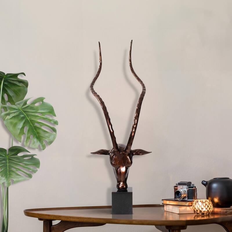 Kisumu Antelope Sculpture - 8H x 3.1/4W x 3.1/4D