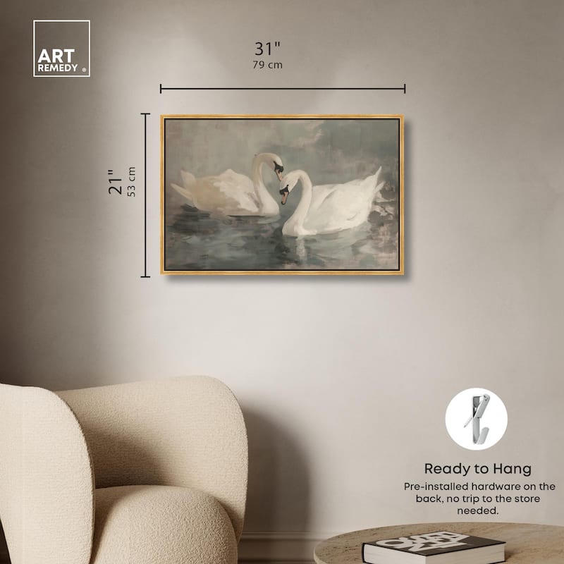 Ivory Idyllic Canvas by Art Remedy