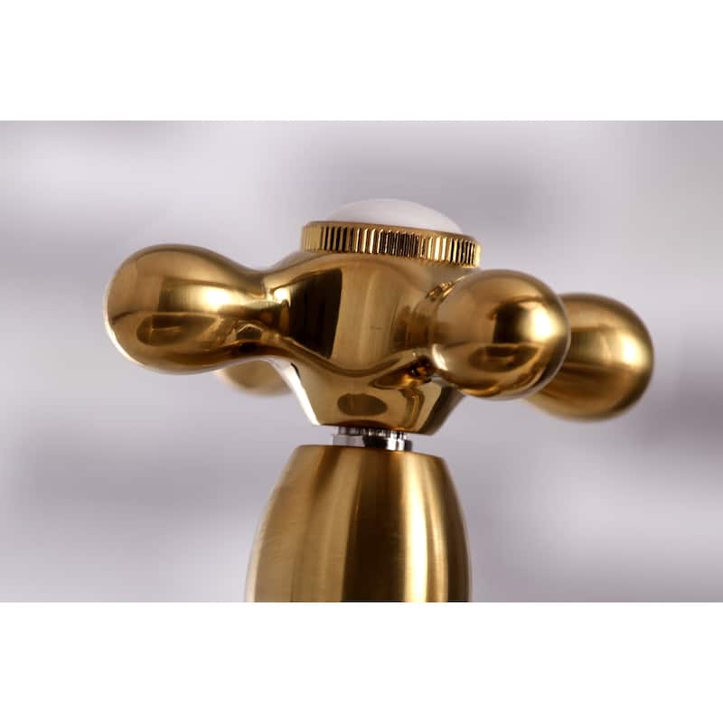 English Country Bridge Kitchen Faucet with Sprayer in Matte Black