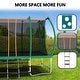 preview thumbnail 27 of 26, 14 ft. Rectangular Outdoor Trampoline with Safety Enclosure Net