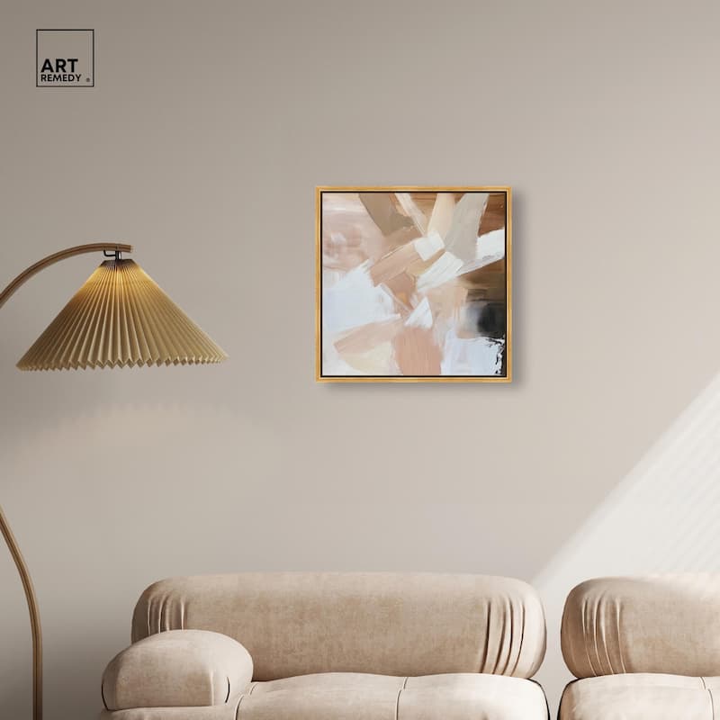Taupe and Ash II Canvas by Art Remedy