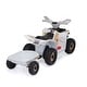 preview thumbnail 4 of 71, White 6V Electric ATV Ride-On with Trailer, Bluetooth, Music, Power Display for Kids Ages 3-6