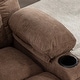 preview thumbnail 13 of 13, Glider Rocker Chair with Ottoman & Brown Wood Base
