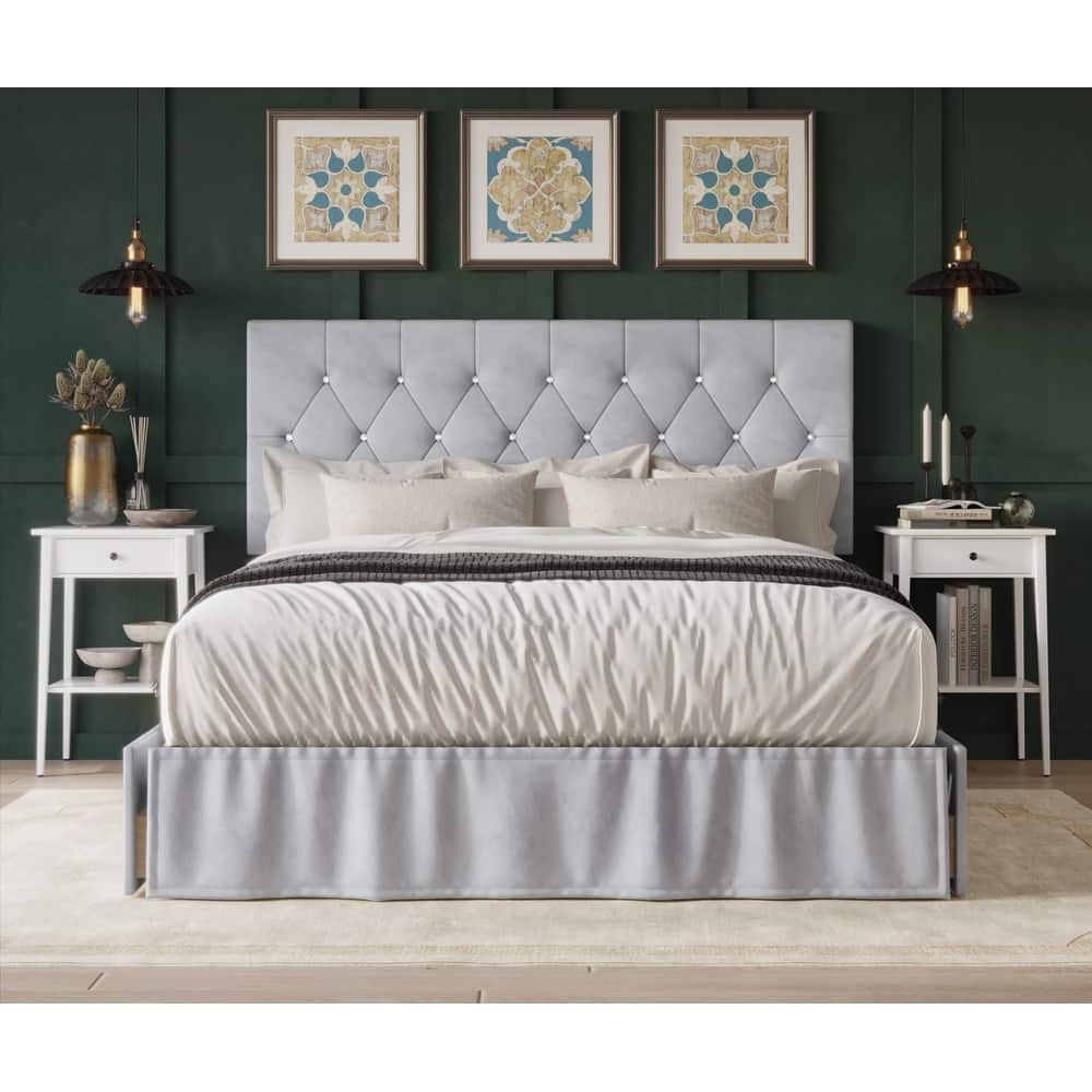 Jovita Tufted Upholstered Storage Panel Bed