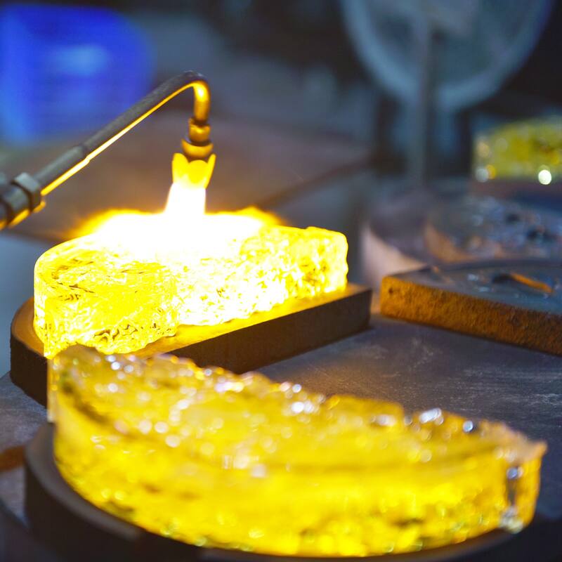 Moon Integrated LED 8in Black Mini Pendant with Handcrafted Glass