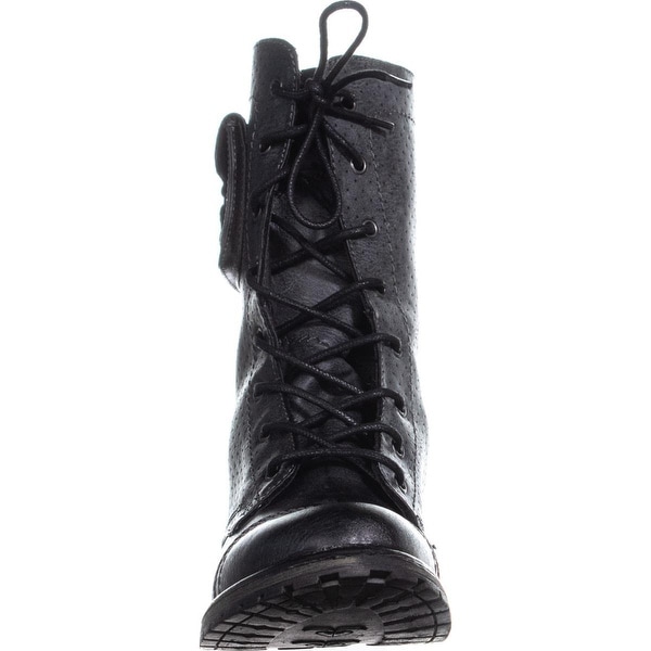 roxy combat boots black