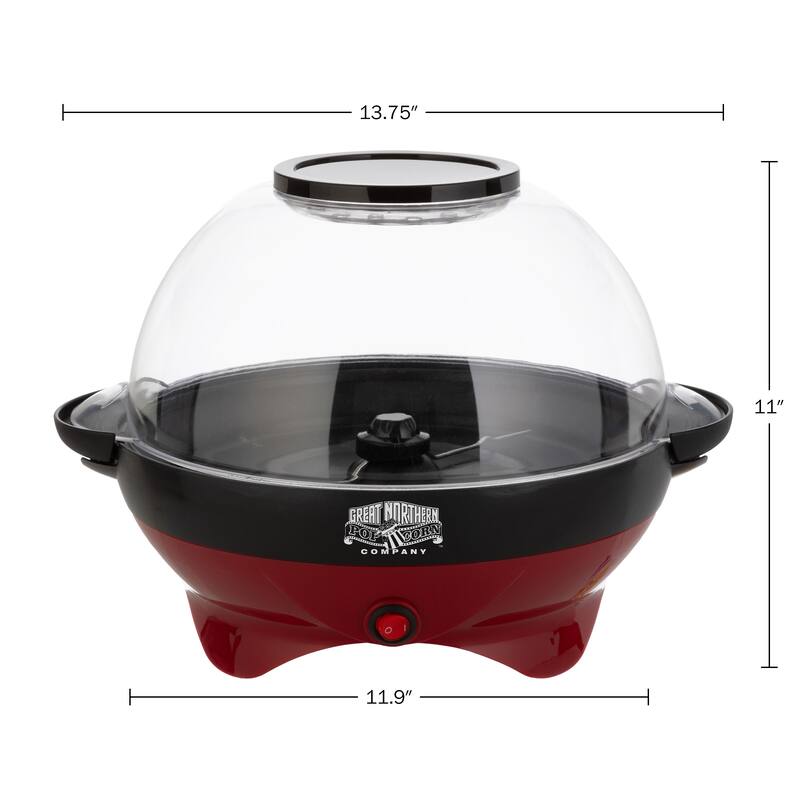 Electric Popcorn Machine 800W with Auto Stirrer