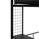 preview thumbnail 12 of 15, Minimalist Metal Twin over Full Bunk with Sturdy Shelves & Grid Panel