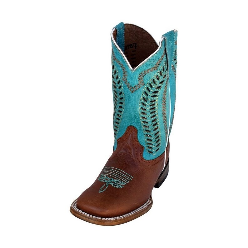 girls teal cowboy boots